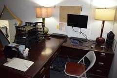 CONTENTS OF OFFICE INCLUDING DESK, DECOR AND WATER COOLER