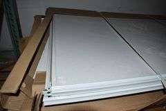 (6) BYPASS WHTIE VINYL, 6-0 X 6-8