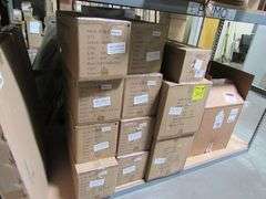 LOT OF APPROX. (13) BOXES, PRIMO INTERNATIONAL WALL LANTERNS, ELECTRIC CRAFTMADE 55604-FB, SATCO 16.5W LED REFLECTORS, PRIMO YK-20E-ORB LIGHTING CONTINUANCE 82029/10 CHARCOAL CANDELABRA