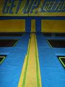 Dodgeball Trampoline Zone Approx. 50' X 25' X 12.5'