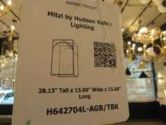 CHANDELIER OR PENDANT AS SHOWN * REFER TO PHOTOS * BUYER RESPONSIBLE FOR REMOVAL - BRING TOOLS AND LADDER AS ITEMS ARE CEILING MOUNTED 12'-14' CEILING HEIGHT*