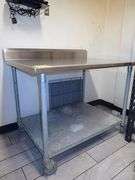 John Boos Rolling Stainless Steel NSF Prep Table