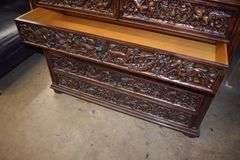 MODERN HISTORY 6-DRAWER CHEST, WOOD - APPROX. 54" X 23" X 41"