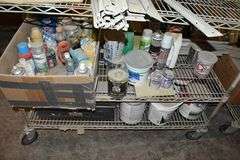 (2) WIRE SHELVES SOLD WITH CONTENTS AS SHOWN