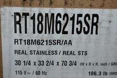 SAMSUNG FRIDGE RT18M6215SR/AA 30-1/4 X  33-2/4 X 70-3/4 18-CF TOP REAL STAINLESS