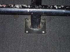 (EMPTY) Counter w/ Steel Foot Railings