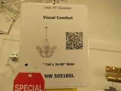 CHANDELIER OR PENDANT AS SHOWN * REFER TO PHOTOS * BUYER RESPONSIBLE FOR REMOVAL - BRING TOOLS AND LADDER AS ITEMS ARE CEILING MOUNTED 12'-14' CEILING HEIGHT*