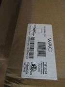 LOT, (1) CRYSTORAMA BAXTER 4-LIGHT NICKEL CHANDELIER #8864-PN & (1) WAC DOR #0108, ETC.