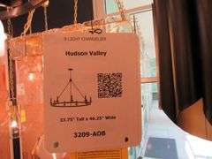 CHANDELIER OR PENDANT AS SHOWN * REFER TO PHOTOS * BUYER RESPONSIBLE FOR REMOVAL - BRING TOOLS AND LADDER AS ITEMS ARE CEILING MOUNTED 12'-14' CEILING HEIGHT*