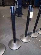 Lot of (6) US Weight Crowd Control Barrier Stands