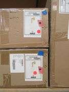 LOT OF (8) BOXES OF ASSORTED HUDSON VALLEY PRODUCTS, (1) PENDANT #H815701L-AGB, (1) LIGHT PENDANT #1518-AGB, (1) PENDANT #5712-AGB, (1) PENDANT #H257701-AGB, (2) WALL SCONCES #H415101B-AGB & (2) WALL SCONCES #3021-AGB/BK