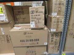 LOT OF APPROX. (32) ASSORTED Z-LITE LIGHTING PRODUCTS, 5-LIGHT VANITIES, 4-LIGHT VANITY, 3-LIGHT VANITIES, CHANDELIERS, LIGHT PENDANTS, WALL LIGHTS, GLASS & PARTS, LED CEILING LIGHTS, ETC.