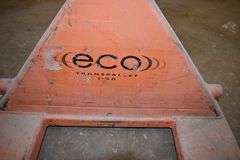 ECO TRANS PALLET 1.55 PALLET JACK *(1) FORK IS BENT*