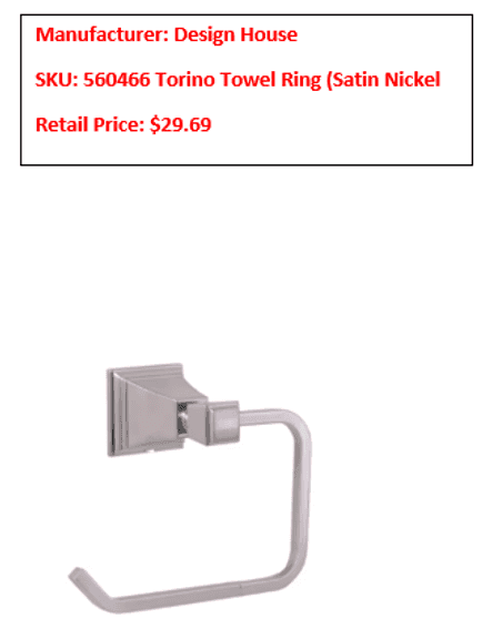 MIXED PALLET INCLUDING TOGGLE SWITCH COVERS, WALL LIGHTS, TOWEL RINGS, TOWEL BAR ETC.