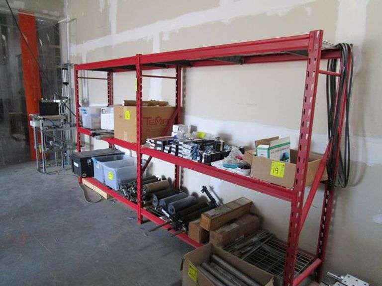 *EMPTY* LIGHT DUTY PALLET RACK WITH WIRE DECKING - APPROX. 24" X 6' X 6' TALL *DELAYED PICK UP* (sold 2x the money)