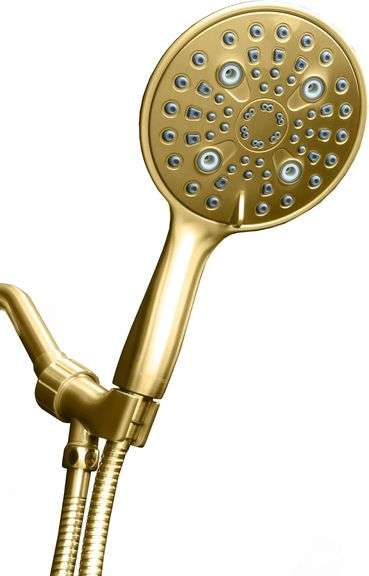 (NEW) CASE, SHOWER MAXX SHOWER HEAD SETS MODEL B58125-PB IN POLISHED BRASS (10 PER CASE)  **sold 20X the money)
