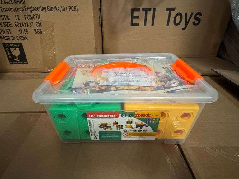 (NEW) CASE, CONSTRUCTION ENGINEER BLOCK SETS MODEL QL-033(A)-5 - (12) PER CASE  **sold 12X the money**