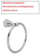 MIXED PALLET INCLUDING TOGGLE SWITCH COVERS, WALL LIGHTS, TOWEL RINGS, TOWEL BAR ETC.