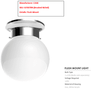 FLUSH MOUNT LIGHTING BN - APPROX. (162) AND MORE AS SHOWN