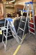 LOT, (1) WERNER 6' ALUMINUM LADDER AND (1) WERNER 4' ALUMINUM LADDER