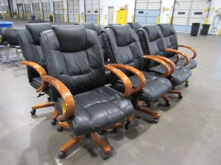 (8) PORTABLE OFFICE CHAIRS