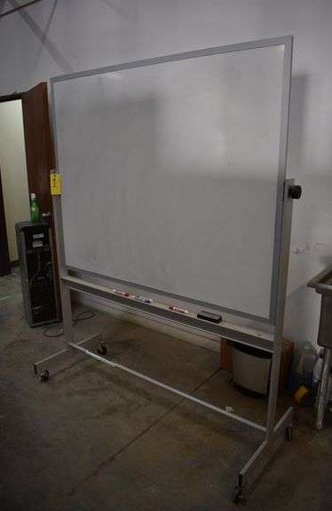 LOT, PORTABLE WHITE BOARD - APPROX. 60" X 48" AND  (1) BOONE ALL MOUNTED WHTIE BOARD - APPROX. 72" X 48" *BUYER MUST REMOVE PROPERLY WITH NO DAMAGE TO WALLS*