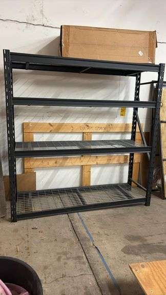 Edsal URWM184872BK Industrial Shelving Unit, Steel, 72"x48"x18", 4,000 lbs. Capacity