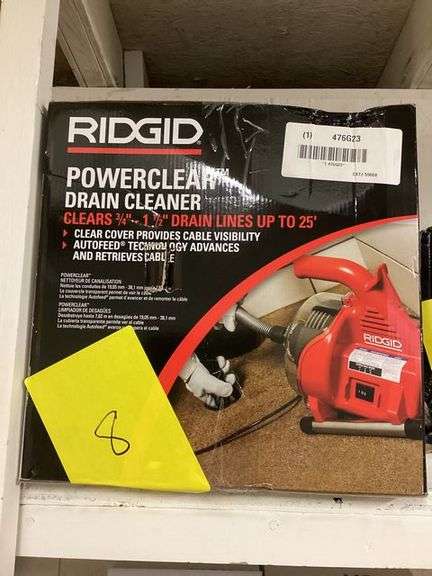 Ridgid power clear drain cleaner 3/4-1 1/2-25 55808