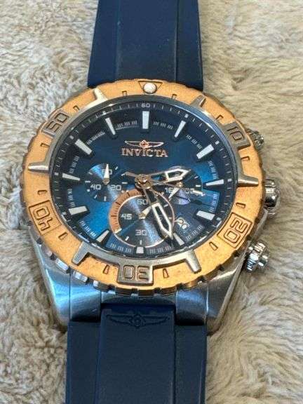 Invicta Pro Diver Chronograph, 48mm Stainless Steel Case, Blue Dial