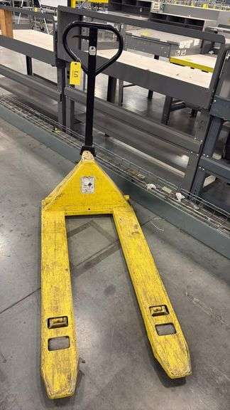 Rite Glide Manual Pallet Jack, Yellow, 5,500 lbs Capacity