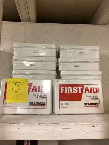 First Aid Kit General use, unitized 10 person 480F97 (SOLD 12X THE MONEY)