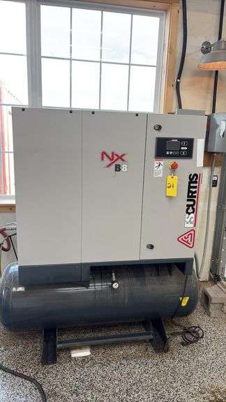 FS-Curtis NX B8 Rotary Screw Air Compressor, 10 HP, 230V, 125 PSI