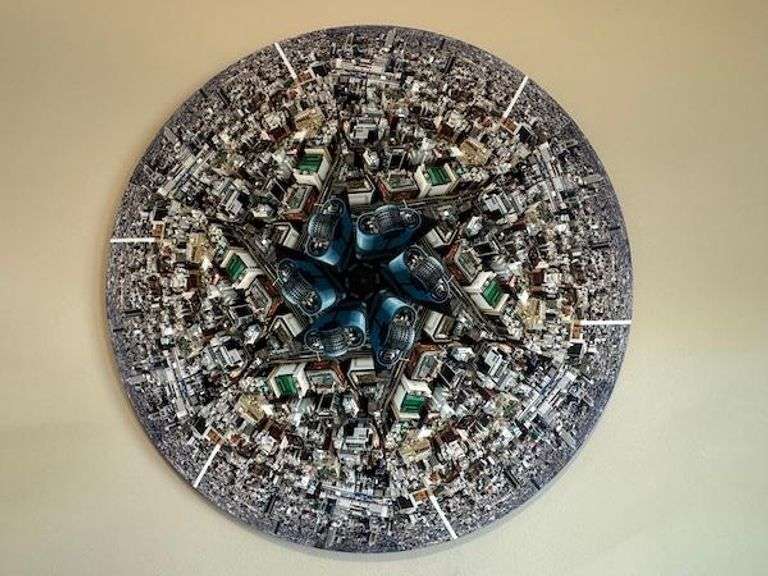 Mandala de Tokio by Roberto Lombana, 57-inch Photographic Print on Wood