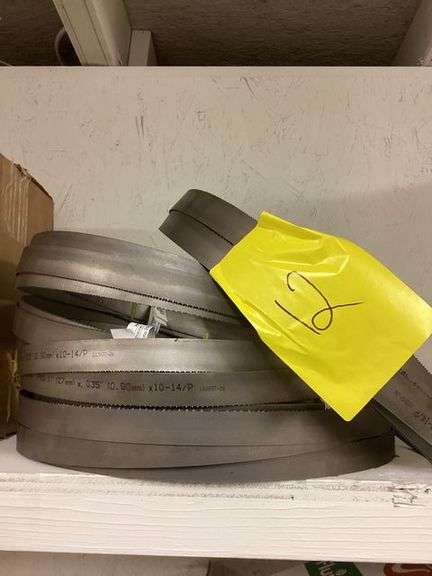 Miscellaneous bandsaw blades various sizes and tooth count set of 9