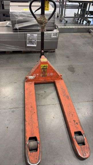 Mighty Lift Pallet Jack, 5500 lb Capacity, Orange