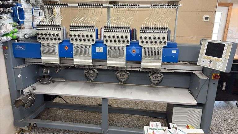 ZSK RACER 4 S Industrial Embroidery Machine, 6 Heads, Serial Number: 27874
