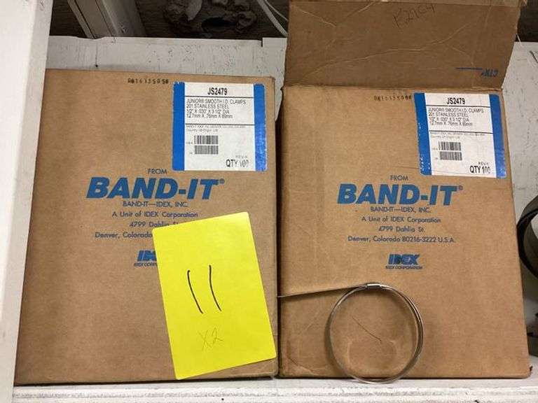 Band-it stainless steel clamps JS2479 100 per box (SOLD 2X THE MONEY)
