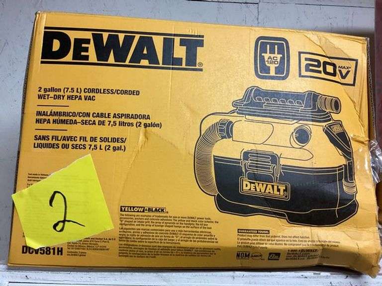 Dewalt 20V Wet/Dry HEPA Vacuum DCV581H