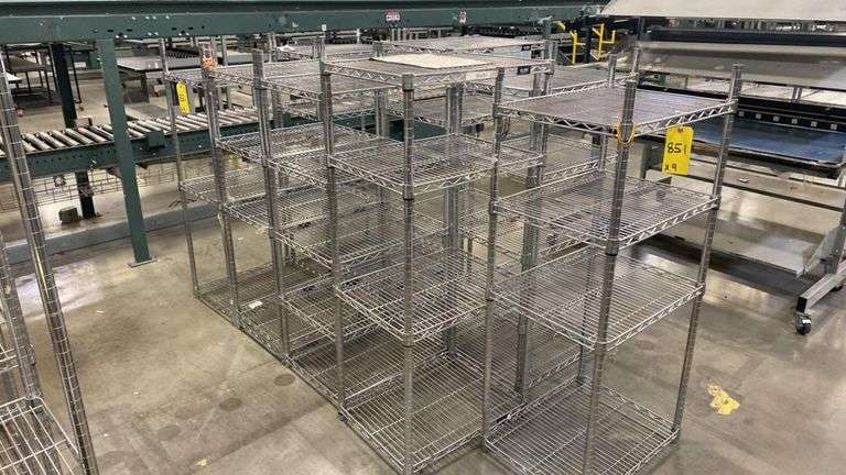 Uline Metal Wire Shelving Units, 24
