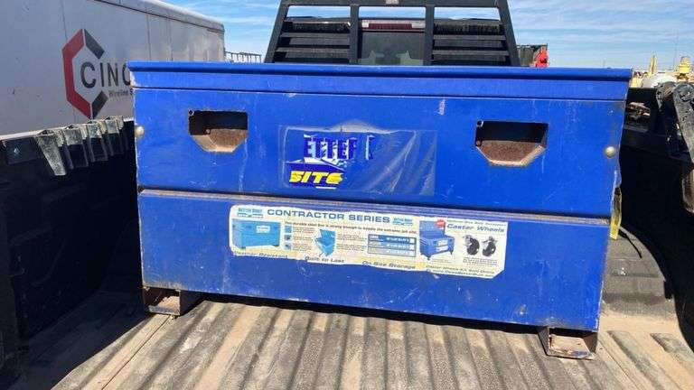 Better Built Site Safe Jobsite Storage Box, Steel, Blue, Part #37211296
