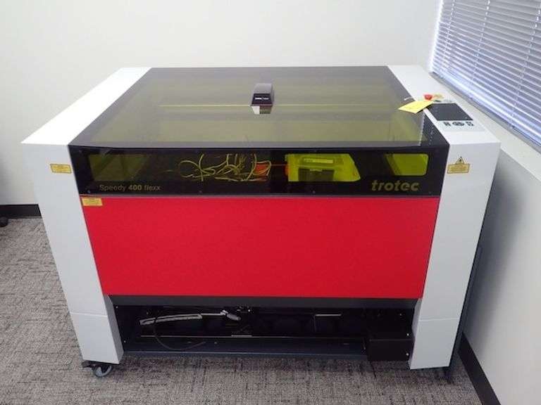 Trotec Speedy 400 flexx Laser Engraver, Serial X4-5519, May 2023
