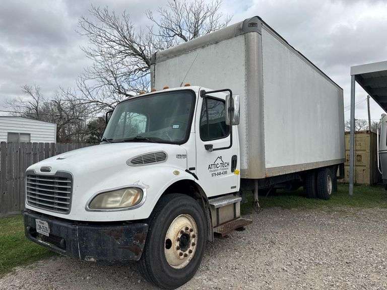 2004 Freightliner Business Class M2 106, Mercedes Diesel, 25,500 GVWR, Box Truck, VIN 1FVACWCT94HM59799 w/ Heat Seal Equipment Blower Model 5000