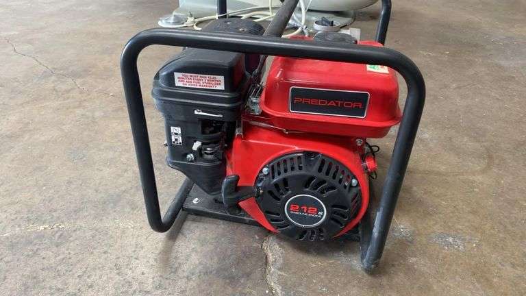 Predator 212cc Gasoline Engine Water Pump, 2" NPT Inlet, DOM 2024