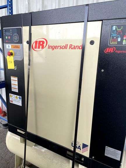 Ingersoll Rand R7.5i-TAS-135 / Specs: 10 HP / Rotary Screw Comp / 80 Gal / Horiz. / 135 PSI / 33.4 CFM / 3PH / 230V