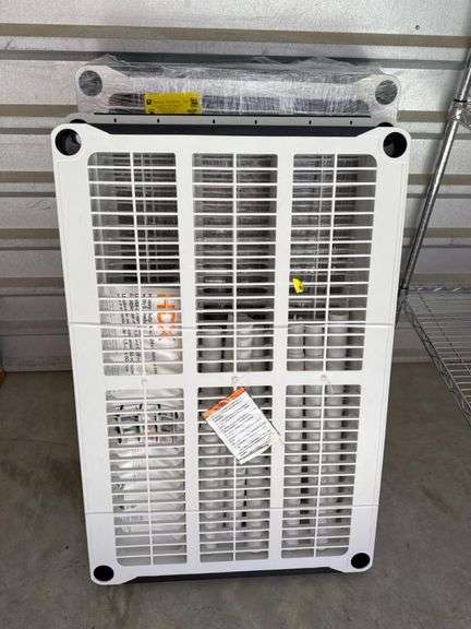 HDX Heavy Duty Plastic Construction Five Shelf White Storage Rack 36” X 24” X 72”