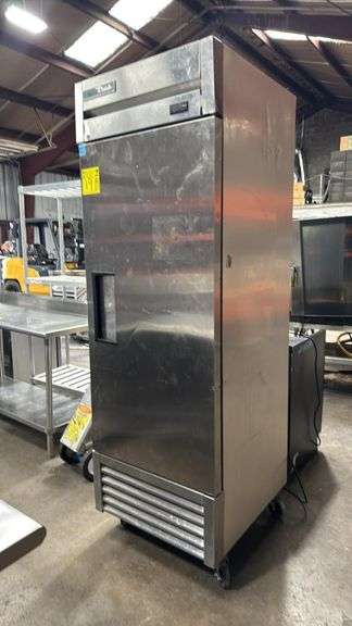 True T-23-HC Commercial Reach-In Refrigerator, Single Door, 23 cu. ft, 115V, Stainless Steel