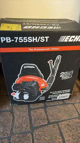 Echo PB-755SH/ST Backpack Blower 63.3cc 651 CFM 233 MPH Gas 2-Cycle Commercial Grade