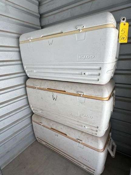 Igloo 150-Quart Quick and Cool Chest Coolers, White, Dual Handles, Drain Plug, **sold 3X the money**