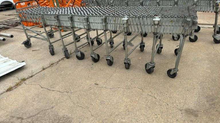 NestaFlex 375 Flexible Gravity Roller Conveyor, 12 ft x 24 in, Adjustable Height, Steel Rollers