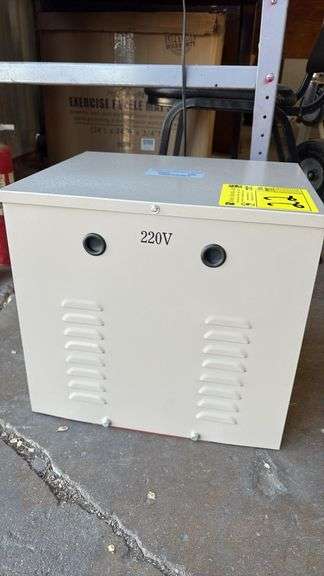 SG-7000VA Three-Phase Transformer, 220V In/Out, 7kVA, 50/60Hz, Class H, Oct 2024